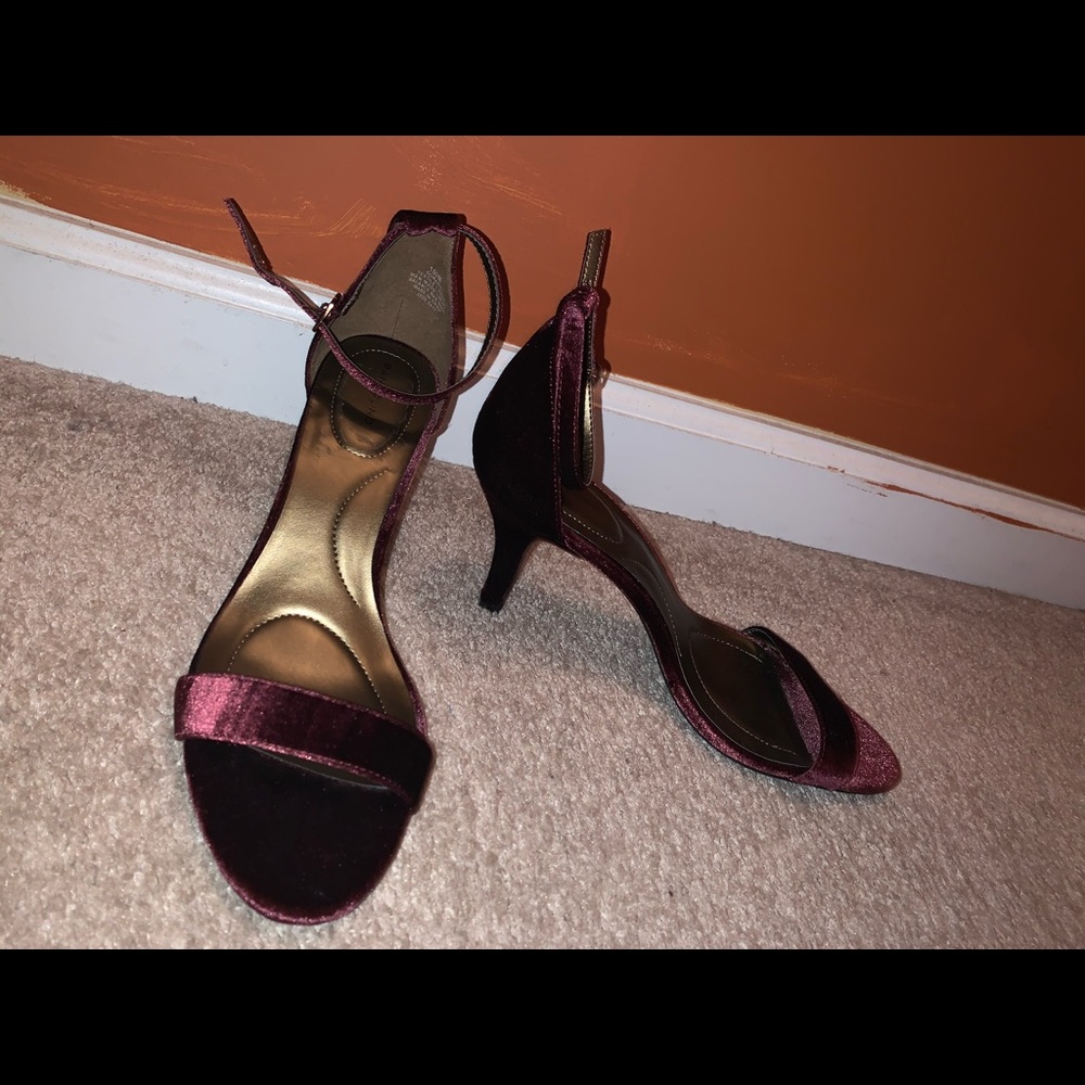 Velvet heels